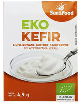 Gevriesdroogde starterculturen voor kefir BIO 49 g - SUN & FOOD